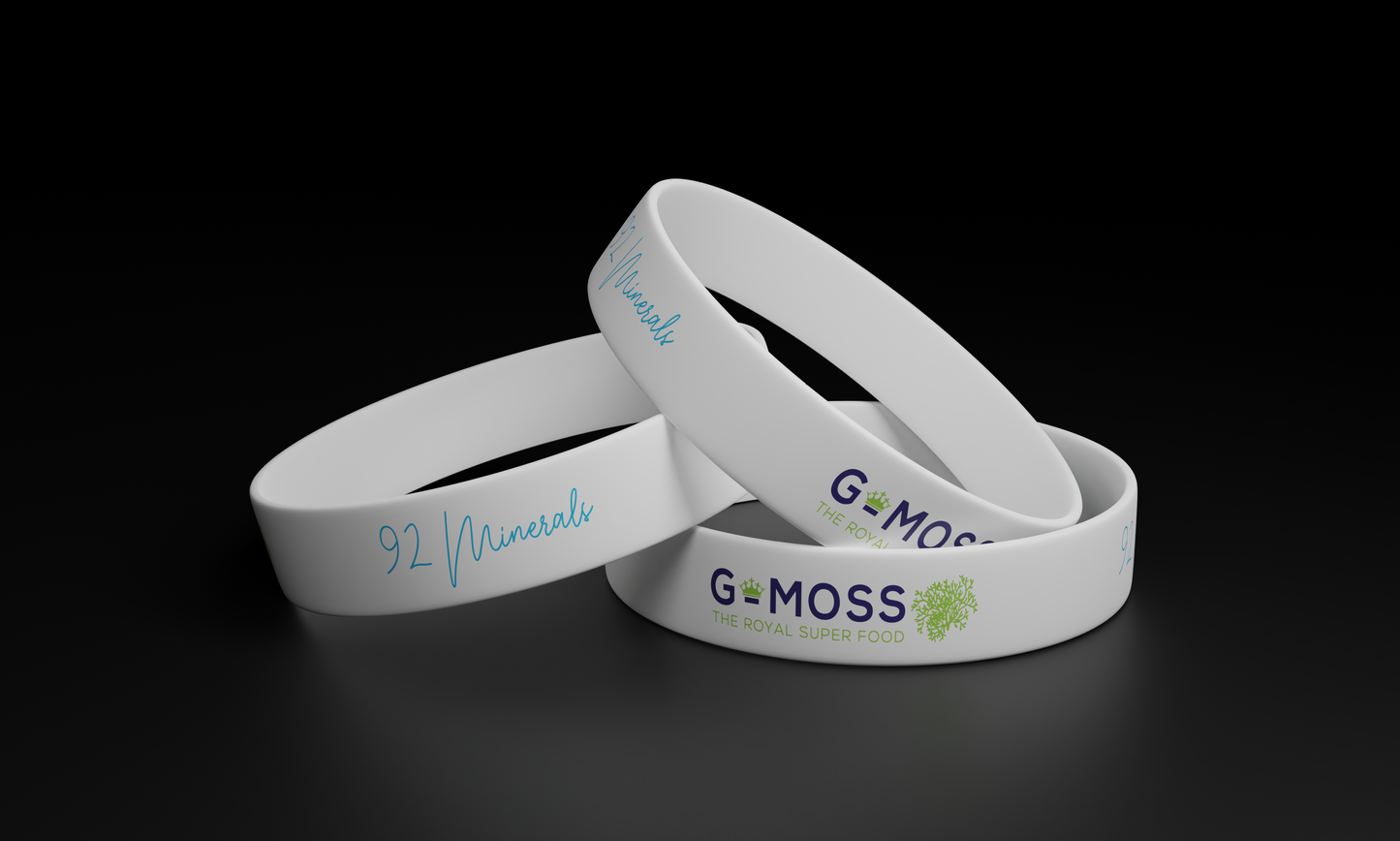 G‑MOSS Signature White Wristband